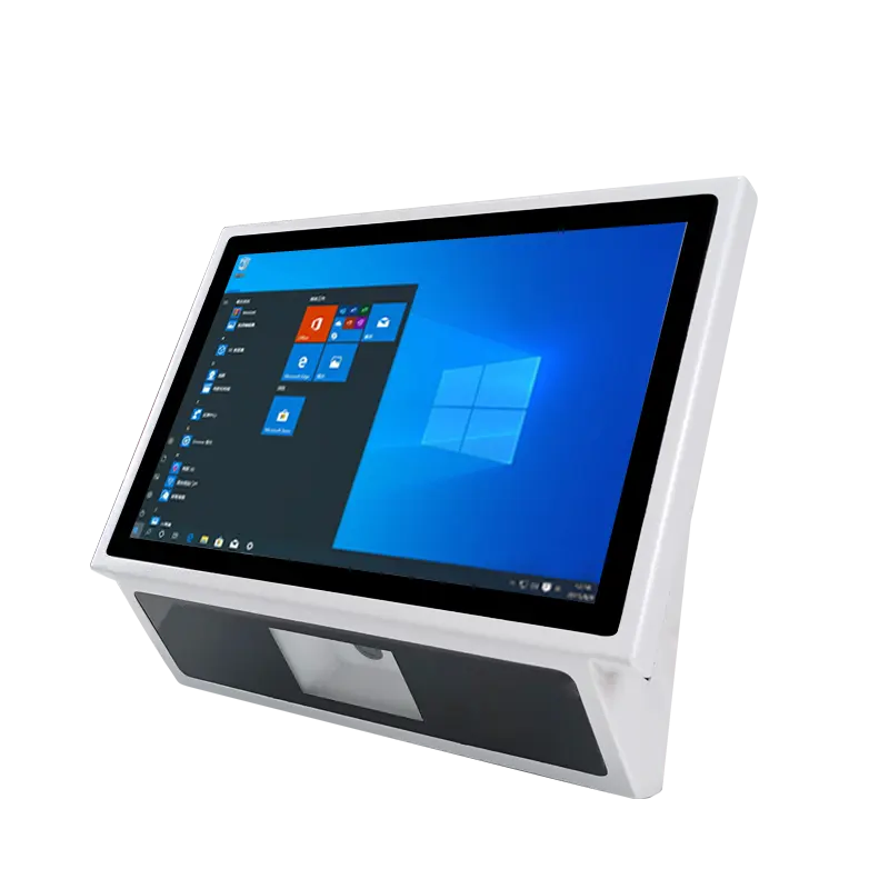Inches Touch Screen All In One POS Cash Register Windows System 4G+64G With Free Software,VFD Customer Display For Retail