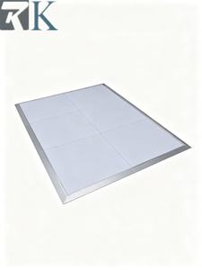 Dance Floor Portable Party Wedding Event Flooring with White <b>Platform</b> Aluminum Edging - Product Image 1