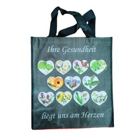 Shopping réutilisable Eco grand fourre-tout non-tissé sac de transport d'épicerie sac en tissu personnalisé biodégradable Non tissé pas cher transporter Tnt sac/pliant