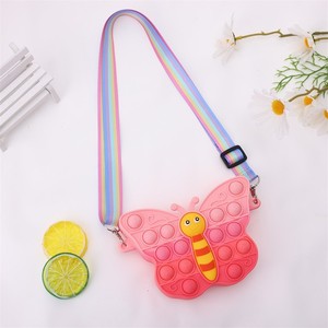 Summer 2025 Kids Silicone Coin Bags And <b>Purses</b> <b>Cute</b> Cartoon Shoulder Bag For Girls Stylish - Product Image 6