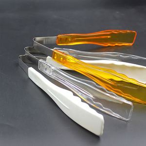 22cm klares weißes orange farbenes Kunststoff-PC-Zangen-Utensil zum Schneiden von Kuchen und Brot Vielseitig für die Zubereitung von Lebensmitteln - Product Image 3