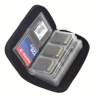 28 fentes pochette de rangement organisateur de stockage carte SIM SD éco-fusionnée sac de support de carte mémoire en Nylon éco-fusionné pour paquet SDHC Micro SD CF