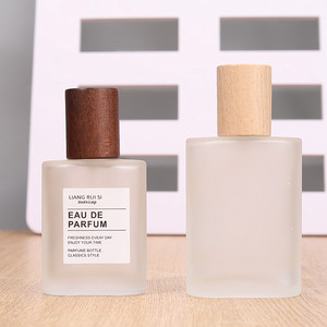 30ml 50ml contenitore smerigliato per il viaggio profumo <span class=keywords><strong>Spray</strong></span> d'argento con tappo in legno di faggio vuoto bianco opaco bottiglia di alluminio <span class=keywords><strong>Spray</strong></span> - Product Image 1