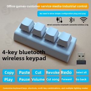 Mini Teclado Inalámbrico Portátil 2.4G para USB, Mecánico, de Oficina, para Juegos, Copiar y Pegar - Product Image 3
