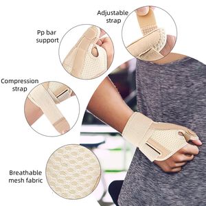 Fabriek Verstelbare Riem Polspijn Vingerbeschermer Handpalmsteun Handschoenen Duimspalk Stabilisator - Product Image 3