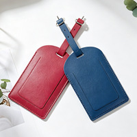 Etiqueta de Cuero para Equipaje, Personalizada con Logotipo, Impermeable, de Cuero PU, para Identificación de Maletas de Viaje