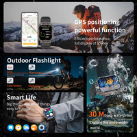 Herren Connected Watch 2026 ChatGPT GPS-Ortung Höhenmesser Kompass Taschenlampe BT-Anruf Herren Outdoor-Sport-Smartwatch