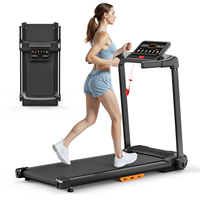 Caminadora de Oficina con Inclinación, Caminadora Eléctrica para el Hogar con Pantalla LED LCD, Plataforma de Caminata Electrónica Segura, Disponible en EE. UU. y la UE