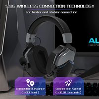 Auriculares Inalámbricos para Juegos BEAVIOO HW02 con Micrófono Desmontable, 2.4G + Bluetooth 5.0, Dongle USB-C para PC, PS5, Xbox