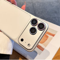 Protection d'objectif photo Bling pour iPhone 18 Pro Max 17 Air 16 15 14 13 12, en verre trempé AR+AF avec anneau diamant, 95% de transparence, installation facile
