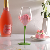 Verres à vin et verres à jus en cristal peints, style vintage, pour usage domestique, aux standards d'esthétique élevés