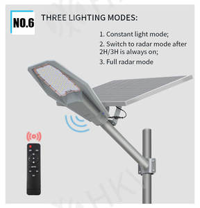 Lampadaires solaires LED efficaces de 400 W pour les routes, solution haut de gamme pour l'éclairage routier - Product Image 6