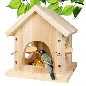 Быстрое гнездо, XJY-SNB20211101 от Vogelhaus, ветрозащитная квадратная коробка для птичьего гнезда из цельного соснового дерева