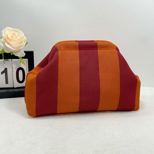 Bolsos de moda al por mayor para mujer, bolso de playa a rayas para mujer, bolso de mano a rayas versátil para mujer, bolso de mano a rayas para mujer - Product Image 5