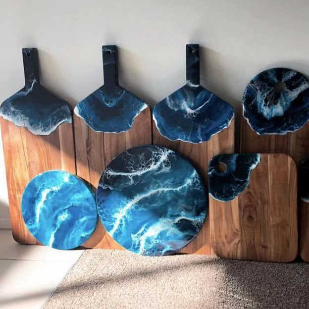 Разделочная доска с УФ-печатью, деревянная разделочная доска из бамбука для пиццы