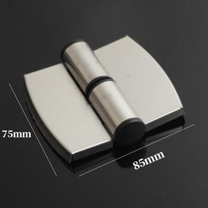 Charnière en acier inoxydable SUS304 épaissie, quincaillerie courbée à montage encastré pour portes de cloisons de toilettes publiques - Product Image 3