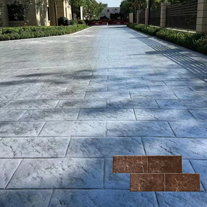 Losas de Pavimento de Hormigón Estampado con Efecto Piedra, <span class=keywords><strong>Baldosas</strong></span> Antideslizantes, Adoquines de Cemento Entrelazados para Caminos Exteriores, Patios, Plazas y Aceras - Product Image 1