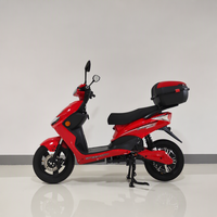 BICYSTAR Moto électrique à deux roues pour livraison de nourriture, logistique et coursier, moteur puissant 60V 2000W, coffre de grande capacité