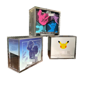 Premium en gros personnalisé moderne Transparent UPC ETB Booster Box Case Acrylique Vitrine Pour ETB - Product Image 4