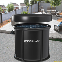 ICEGALAX haute qualité Portable PVC baignoire gonflable pliable bain à remous Spa froid plongeant et glace baignoire pour la récupération