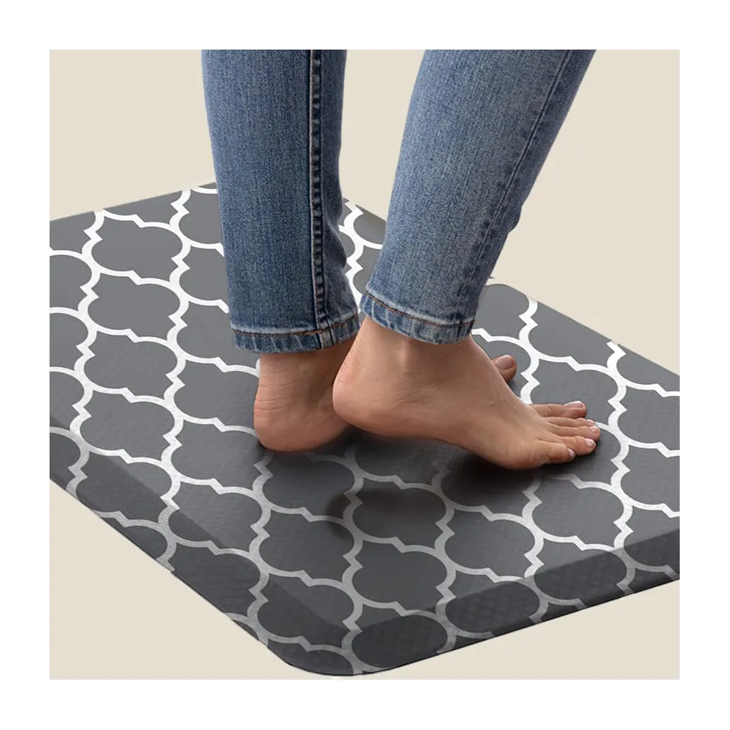 Cushioned Anti Fatigue Kitchen Rug Waterproof Non Slip Kitchen Rugs and Standing Desk Comfort Floor Mats for Kitchen House