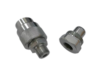 Coupleur rapide hydraulique haute pression forgé 3/8"-18NPT plaqué, 700 bars, 10000 PSI, pour pompe hydraulique