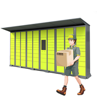 Casier de colis postal express logistique d'extérieur étanche/système de casier intelligent/kiosque de casier de commande de vente de location