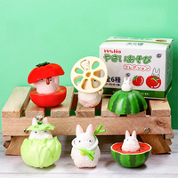 Caja Sorpresa de la Serie Vegetal del Anime Japonés Totoro, Figura Coleccionable en Miniatura, Modelo Original de Studio Ghibli, Hayao Miyazaki