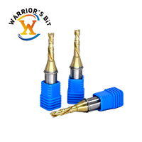Warrior's Bit TCT 2 cannelures haut et bas fraise à compression fraise en bout CNC mèche pour le travail du bois