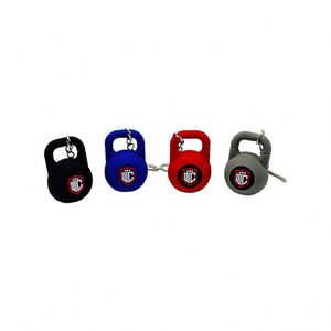 Wholesale <b>Mini</b> Rubber Kettlebell Keychain PVC Fitness Pendant for <b>Backpacks</b> & Gym Bags Sport-Themed Accessories with logo - Product Image 4