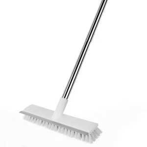 Bán Buôn Dài Xử Lý 2-Trong-1 Có Thể Điều Chỉnh Lông Bàn Chải Chà Tất Càng-Trong Một Sàn Phòng Tắm Ngoài Trời Làm Sạch <span class=keywords><strong>Scraper</strong></span> Làm Sạch Bàn Chải - Product Image 5