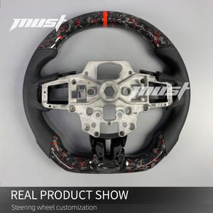 Volante de Fibra de Carbono Forjado Personalizado y Elegante para <span class=keywords><strong>Ford</strong></span> <span class=keywords><strong>Mustang</strong></span> S550 2015-2023 5.0L GT <span class=keywords><strong>V8</strong></span> 350 500 Shelby <span class=keywords><strong>Mach</strong></span> <span class=keywords><strong>1</strong></span> RTR - Product Image 5