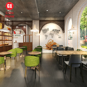 Mostrador de Panadería Vintage Personalizado, Exhibidores de Panadería al por Mayor, Decoración Personalizada para Tiendas de Pastelería, Vitrina de Exhibición para Panadería - Product Image 2