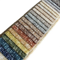 Tissu de canapé en chenille teintée de haute qualité, tissage lourd, textile d'ameublement pour la décoration de canapés de salon d'hôtel