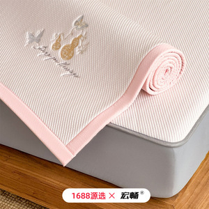 Hongchang Ice <b>Silk</b> Cooling Mat 5A Antibacterial Summer Bedding Set for Adults Children Elderly - Product Image 2