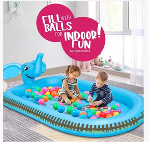 Juguete Inflable de Elefante con Rociador de Agua para Jugar en el Agua en Verano, Piscina de Chapoteo para Bebés o Piscina de Pelotas - Product Image 6
