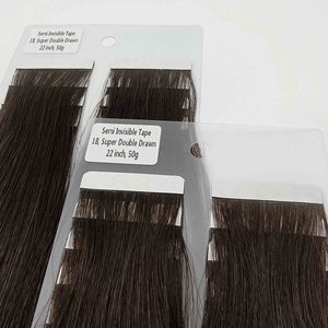 Mejor Proveedor de alta calidad de doble estirado productos de cabello humano al por mayor cinta invisible en la extensión del cabello humano - Product Image 2