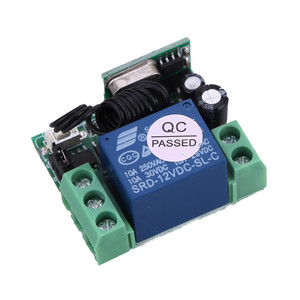 DC12V 1CH Abridor de puerta de garaje Transmisor y receptor de audio y video inalámbrico para controles remotos 433Mhz ON OFF Receptor - Product Image 6