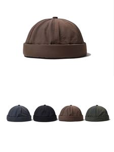 Gorra deportiva de verano de secado rápido, estilo Oxford Terry, sin visera, retro, con borde enrollado, tipo Docker, estilo melón, gorras deportivas, gorras de papá - Product Image 3