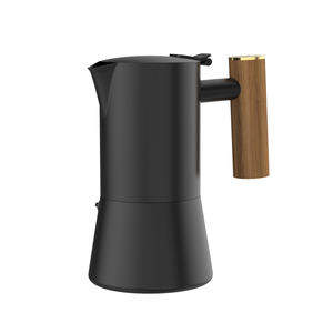 Ensemble cafetière et théière DHPO MOKA, cafetière à expresso artisanale pour cuisinière, ensemble de cafetière pour 6 tasses, acier inoxydable 400 ml, articles ménagers, cuisine - Product Image 2