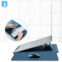 Housse de protection en cuir PU souple pour Macbook Air Pro 13.3 14 15.6 pouces, sacoche pour ordinateur portable et tablette, étui pour Xiaomi DELL