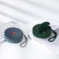Écouteurs TWS 2-en-1 TG-808 avec haut-parleur Bluetooth intégré, écouteurs sans fil portables en tissu et combo haut-parleur pour l'extérieur