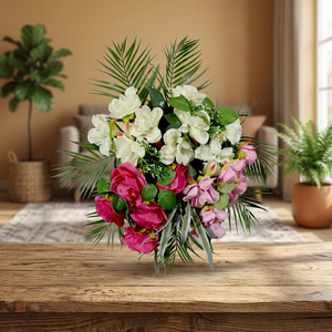 Artificial Silk <b>Flower</b> Radiant Garden Sheaf Modern Handmade <b>Wall</b> Arrangement - Product Image 2