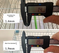 Cage à oiseaux en fil métallique électroplaqué antirouille avec mangeoires extérieures empilables pour l'élevage et la reproduction des petits oiseaux