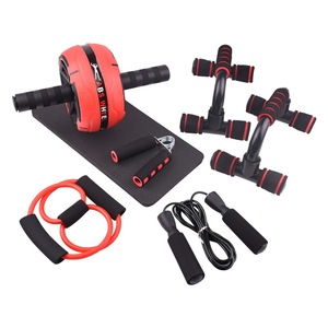 Abdominal Wheel Seven-piece Set Single Wheel Abdominal Wheel Set Home Fitness Push-up Bracket Grip - Product Image 1