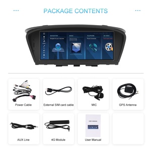 Podofo 8.8 ''8 Core 4 + 128G Car Stereo Car <span class=keywords><strong>Radio</strong></span> para BMW 3/5 Série E60 2005-2008 Carplay <span class=keywords><strong>Android</strong></span> Auto WIFI & 4G GPS Bulk Fornecedor - Product Image 6