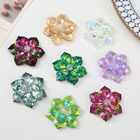 En gros Nouvelle Couleur Cristal Tissé Fleur Broche Broches À La Main Corsage Boucles D'oreilles et Vêtements Accessoires pour Robes De Mariée