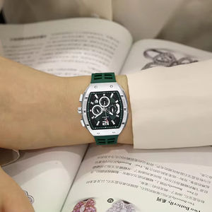 Reloj <span class=keywords><strong>de</strong></span> cuarzo personalizadoLogoWaterproof <span class=keywords><strong>para</strong></span> <span class=keywords><strong>hombre</strong></span>, un reloj lujoso con una esfera grande y un diseño deportivo en una caja en forma <span class=keywords><strong>de</strong></span> barril - Product Image 6