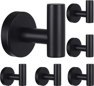 Ganchos de Parede Reforçados com Design de Tubo Redondo (4 Peças) para Uso em Casa, Cozinha e Banheiro - Product Image 1