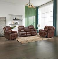 Fauteuil inclinable manuel en tissu technique, fauteuil inclinable individuel avec massage et lumière LED, fauteuil pivotant pour salon